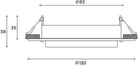 Встраиваемый светильник Hesby Lighting Aurora HSBL_0132 (220V, круглые)