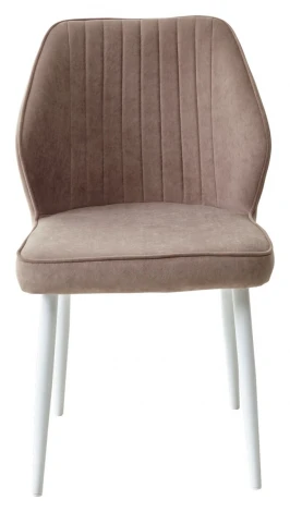 Стул VENA, цвет B5 Капучино, велюр / белый каркас