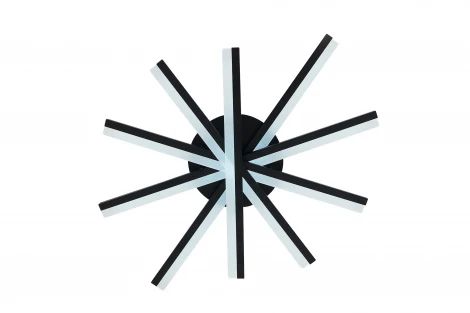 Потолочная люстра Natali Kovaltseva Line LED LAMPS 81174 с пультом ДУ, моб. приложением 120W, черный, LED