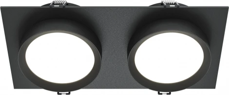 Встраиваемый светильник Hoop GX53 2x15W Maytoni DL086-02-GX53-SQ-B (220V)