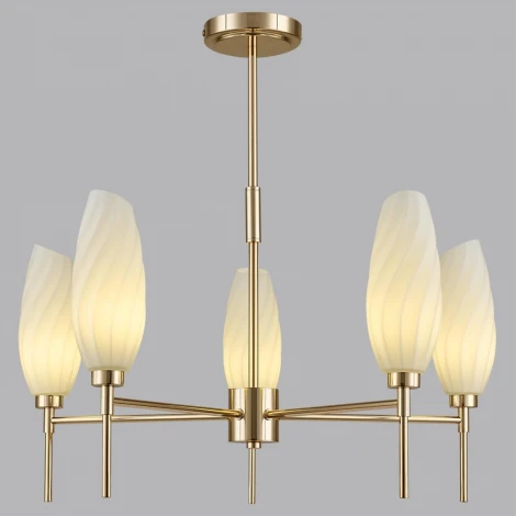 Потолочная люстра на штанге Lumion Shivon 6518/5C золотой G9 5*40W 220V