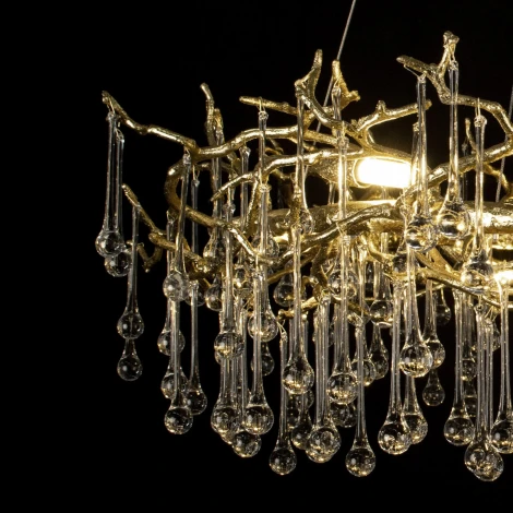 Подвесная люстра Loft It Bijout 10068/1000 GD (220V, на тросе, ветки)