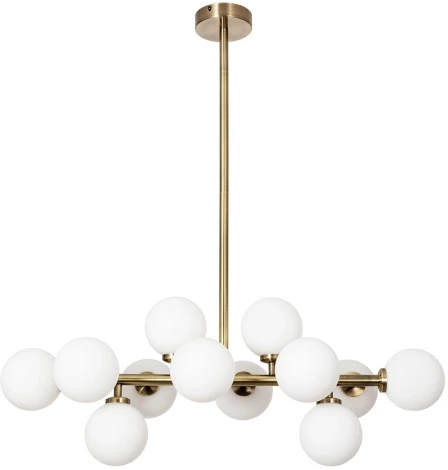 Потолочная люстра на штанге Arte Lamp Bolla-Piccolo A3988SP-12AB (220V, шарики, молекулы)