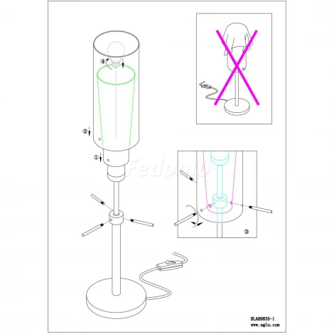 Подвесной светильник Eglo Pinto Gold 97653