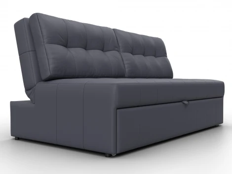 Диван прямой Лига-107 (160) (ЛДСП,Брус,Фанера,Экокожа/Серый) Лига Диванов 134935