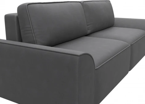 Диван прямой Лига-048 НПБ Лига Диванов (Замша) арт.128237