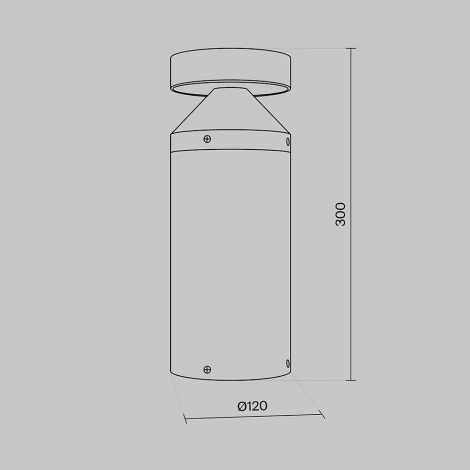 Уличный наземный светильник Maytoni Olten O591FL-L12GF3K (LED, 220V, круглые, IP65)