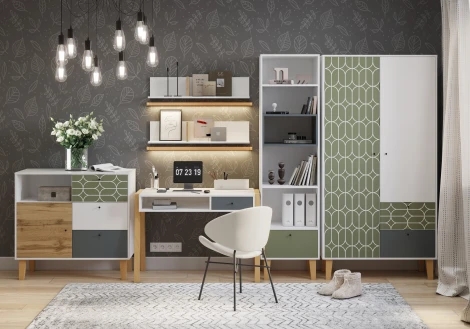 Стеллаж, Белый шёлк МАМА STORY 102084