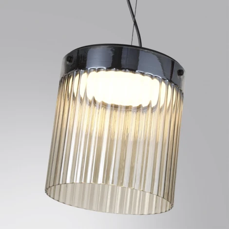 Подвесной светильник каскадный Odeon Light Pillari 5047/20L черный/светл.янтарный/металл/стекло LED 20W 4000К 2238Лм (220V, на проводе, круглые)