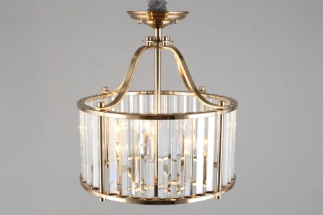 Подвесная люстра Aployt Romen APL.809.03.04 (220V, хрусталь, на цепи, свеча, круглые)