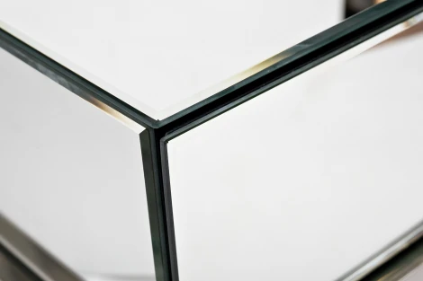 Тумба прикроватная Garda Decor KFG131 (Серебро/Белый)