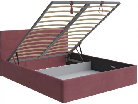 PROxSON Кровать Vector с бельевым ящиком (Ткань: Велюр Ultra Багряный) 90x200