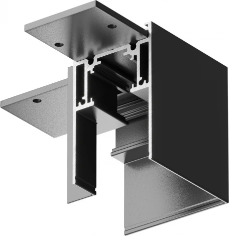 Угловой коннектор Gravity накладной черный (магнитный) Maytoni Technical TRX010CL-21B