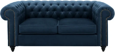 Диван Chester Classic ОГОГО (арт.665421), (Ткань/Синий,Белый)
