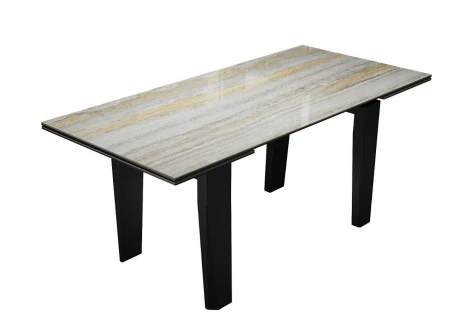 Стол DikLine KP160 керамика SH2340 полуглянец/опоры черные (2 уп) 00-00078028