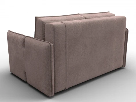 Диван прямой Лига-117 (ЛДСП,Брус,Фанера,Велюр/Бежевый) Лига Диванов 137021