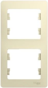 Рамка на 2 поста (бежевый) Systeme Electric GSL000206