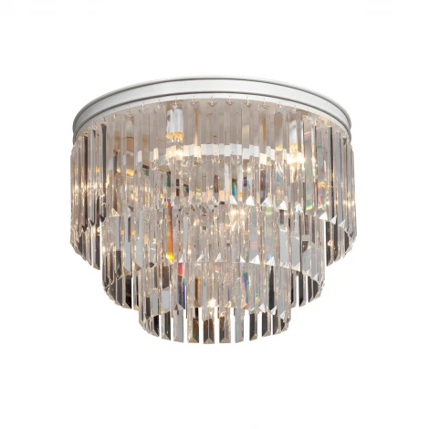 Потолочная люстра Vitaluce V5151-0/6+3+1PL (220V, хрусталь, круглые)