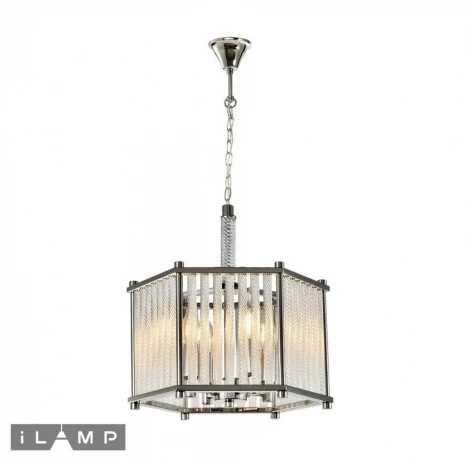 Подвесная люстра iLamp Rich P9509-4 NIC (220V, на цепи)