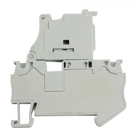 Зажим пружинный 2-х проводной проходной Stekker 50188