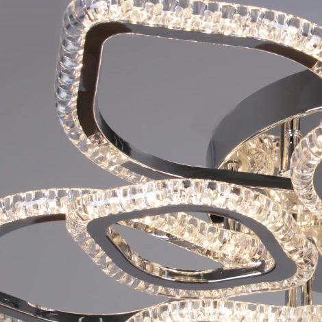 Потолочная люстра светодиодная на штанге с регулировкой цветовой температуры, яркости и ночным режимом Reluce 09865-0.3-6+6A CR