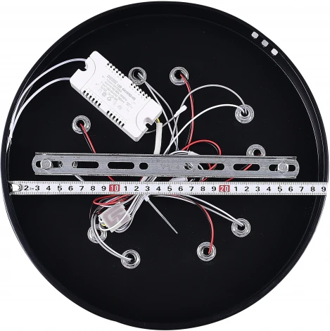 Потолочная люстра Natali Kovaltseva HIGH-TECH LED LAMPS 82006 BLACK (регулировка яркости, 220V, пульт управления, цветы)