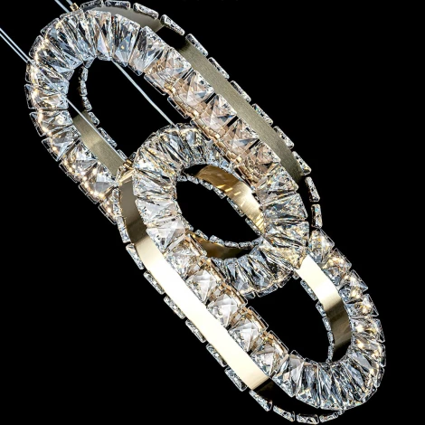 Подвесной светильник светодиодный хрустальный с регулировкой цветовой температуры Modelux MODELUX ML.9040.640 BS