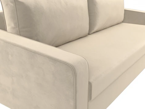 Диван прямой Лига-009 (Бежевый/Микровельвет) Лига Диванов арт.118048