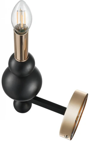 Бра Lumion Nana 8106/1W черный/золото, металл E14 1*40W 220V