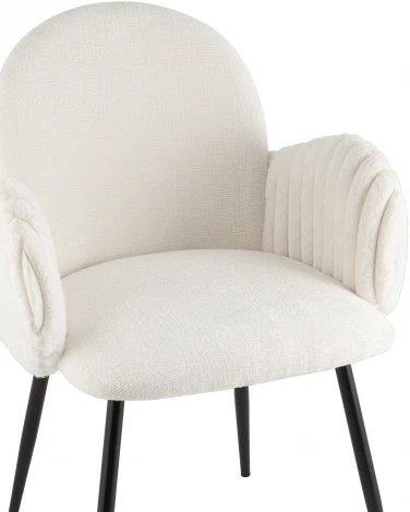 Стул обеденный Stool Group Wave Stripes букле белый арт.УТ000039505