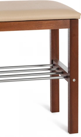 Банкетка BERYL Tetchair (Темный орех,Бежевый).