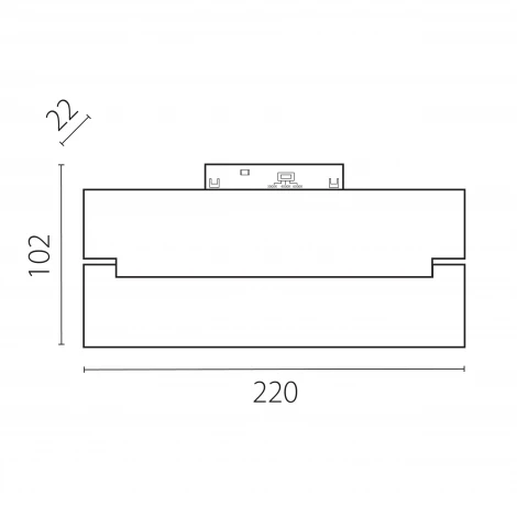 Трековый светильник низковольтный светодиодный 48V 12W Lightstar Uno CCT 269006CCT