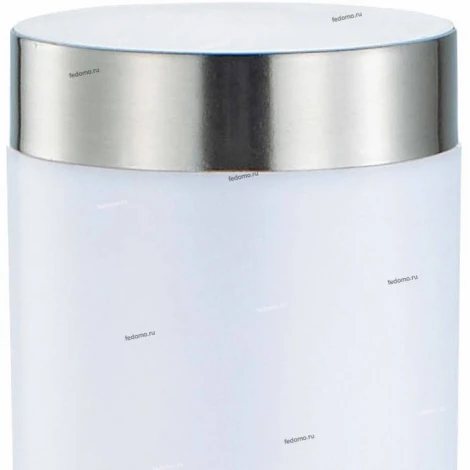 Столб уличный Horoz Defne, 1 плафон, никель с белым