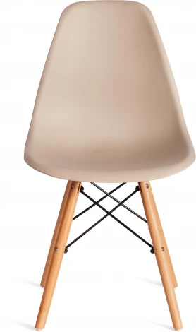 Стул CINDY (EAMES) (mod. 1801) / 2 шт. в упаковке Tetchair (Дерево бук,Металл,Пластик/Бежевый) арт.24421