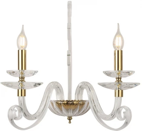 Бра Newport 8570 8572/A gold polished (220V, подсвечник, свеча)