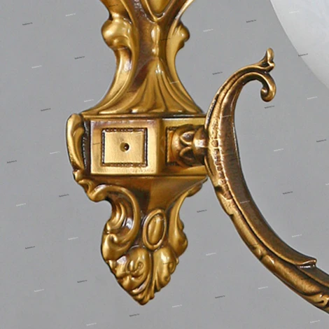 Бра Ambiente by Brizzi Seville, 1 плафон, бронза с белым