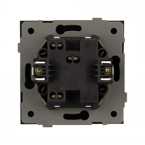 Механизм выключателя одноклавишный проходной SWT-TENDO-MKP1-PL-BK (230V, 10A) (Arlight) 054041