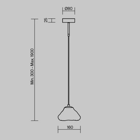 Подвесной светильник Freya Eatery FR5488PL-01CH (220V, на проводе)