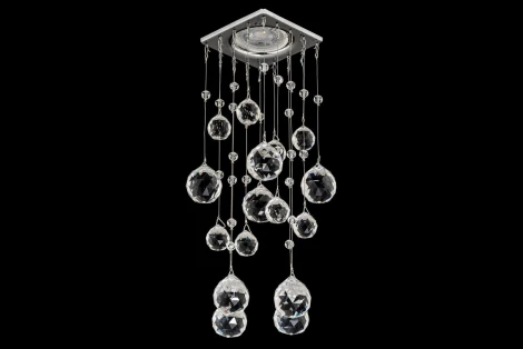 Встраиваемый светильник хрустальный Dio D'Arte Tayo Nickel GU10.5.14.8x8.104 N (220V)