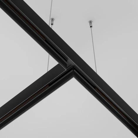 Коннектор Т-образный Exility накладной черный (магнитный) Maytoni Technical TRA034CT-41B