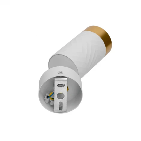 Спот Wolta WSL-GU10/S09WG под лампу GU10 Белый / Золотой LINEA