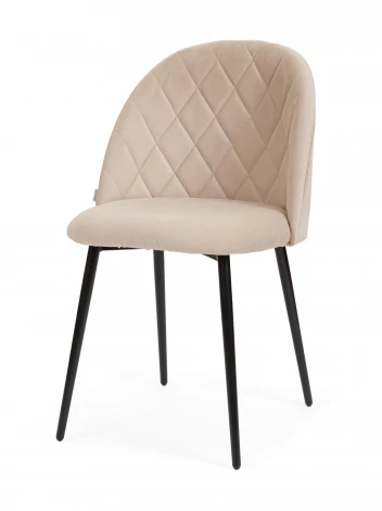Стул MyFar Джозефина пыльно-бежевый велюр (комплект 2 шт) MF1028-2