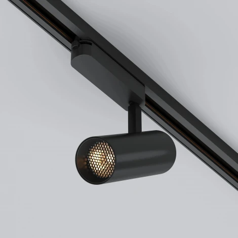 Трековый однофазный светильник LED LGD-GERA-2TR-R55-10W Day4000 (BK, 15 deg, 230V) (Arlight, IP20 Металл) 055001