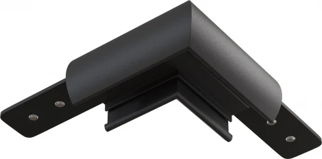 Коннектор угловой круглый, черный Maytoni Accessories for tracks Basity TRA172CL-R-11B