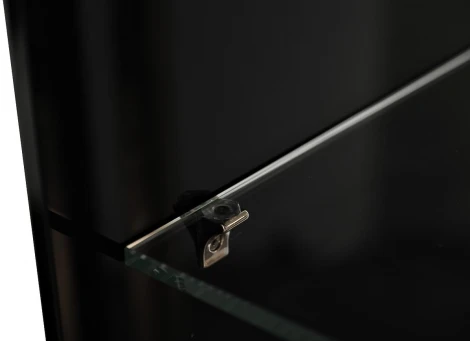 Стеллаж Garda Decor 58DB-SH17071B (Черный,Золотой,Прозрачный)