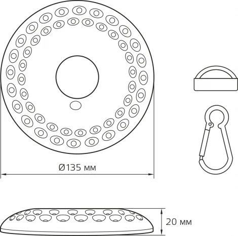 Кемпинговый фонарь Gauss GF004