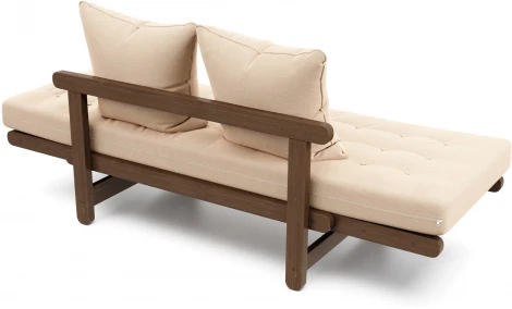 Кушетка Arsko Сламбер орех бежевый велюр