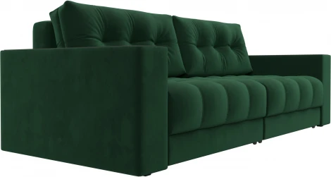 Диван прямой с декором Лига-049 НПБ Лига Диванов (Велюр) арт.128389