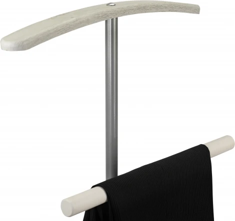 Вешалка костюмная Дэви 2 металлик/дуб дымчатый от фабрики Mebelik