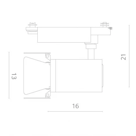 Трековый светильник Arte Lamp Falena A6730PL-1WH